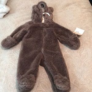 Carter’s zip up. Brown newborn